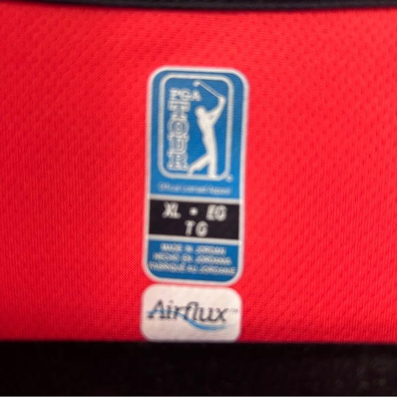 PGA Tour Orange Grey Polo Golf Shirt Men’s X Large shirt sleeve grocers - Picture 6 of 9